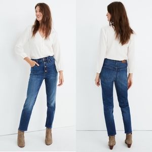 Madewell Perfect Vintage Crop Jeans (button front)